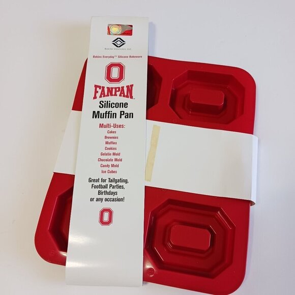 NEW Ohio State Fanpan Collegiate Silicone Muffin Pan - Picture 7 of 8